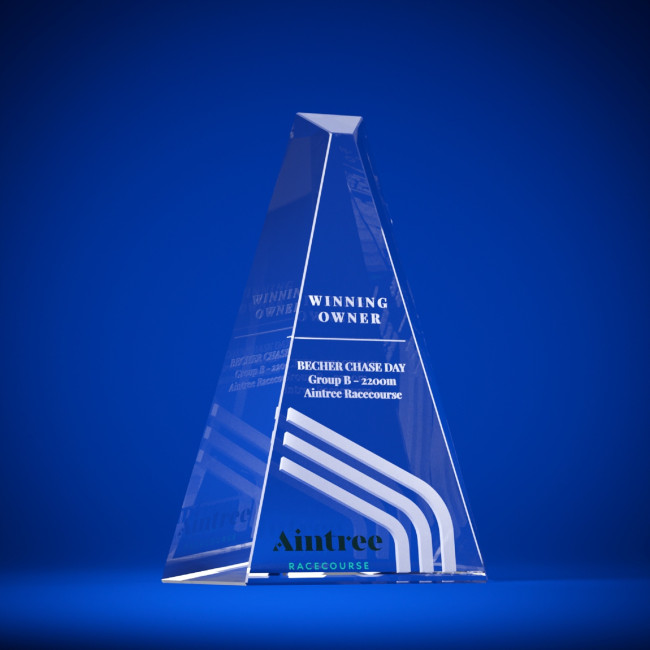 Custom Printed Arrow Crystal Award - Image 2