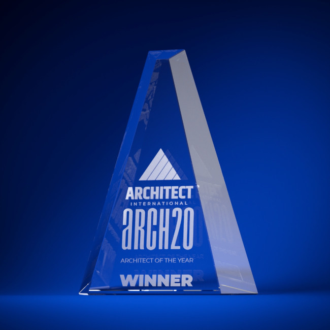 Custom Printed Arrow Crystal Award - Image 4