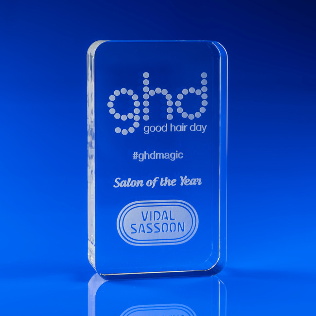 Custom Printed Limelight Crystal Award, 90 - Image 3