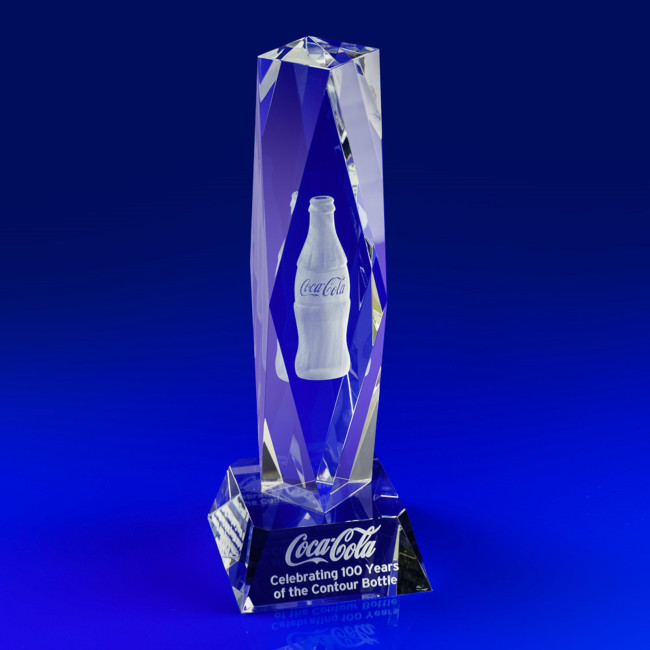 Custom Printed President Crystal Award, 225 - Image 1