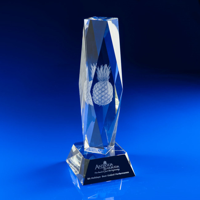 Custom Printed President Crystal Award, 225 - Image 3