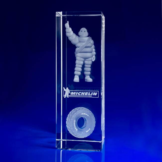 Custom Printed Rectangle Crystal Award, 20080 - Image 4