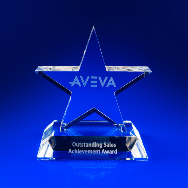 Custom Printed Starlight Crystal Award