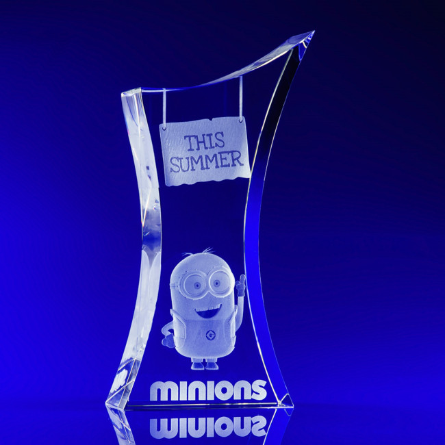 Custom Printed Trophy Crystal Award, 230 - Image 4