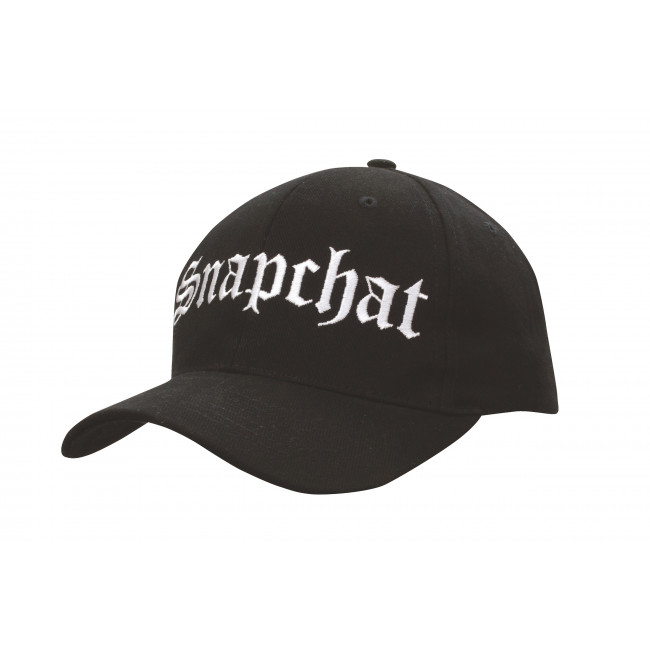 Custom Printed Brushed Heavy Cotton Cap with Snap Back