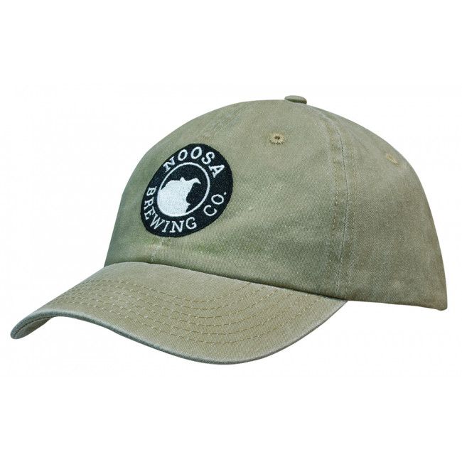 Custom Printed Enzyme Washed Pigment Dyed Cotton Twill Cap