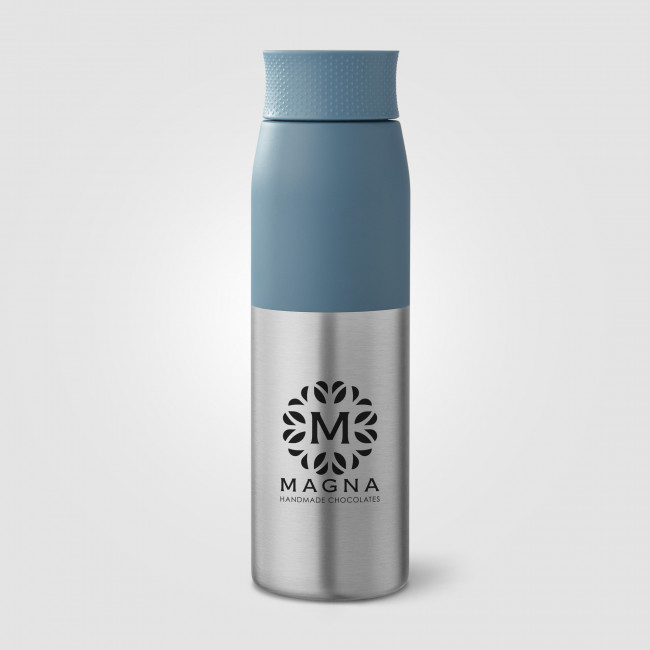 Custom Printed Borealis Recycled Stainless Steel Twist Lid Bottle 650ml - Image 3