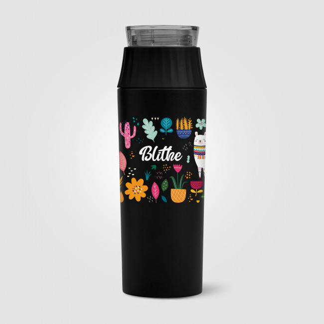 Custom Printed Majesty Recycled Stainless Steel Leakproof Lid Bottle 590ml - Image 3