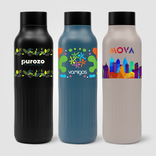 Custom Printed Majesty Recycled Stainless Steel Bottle 590ml - Image 1