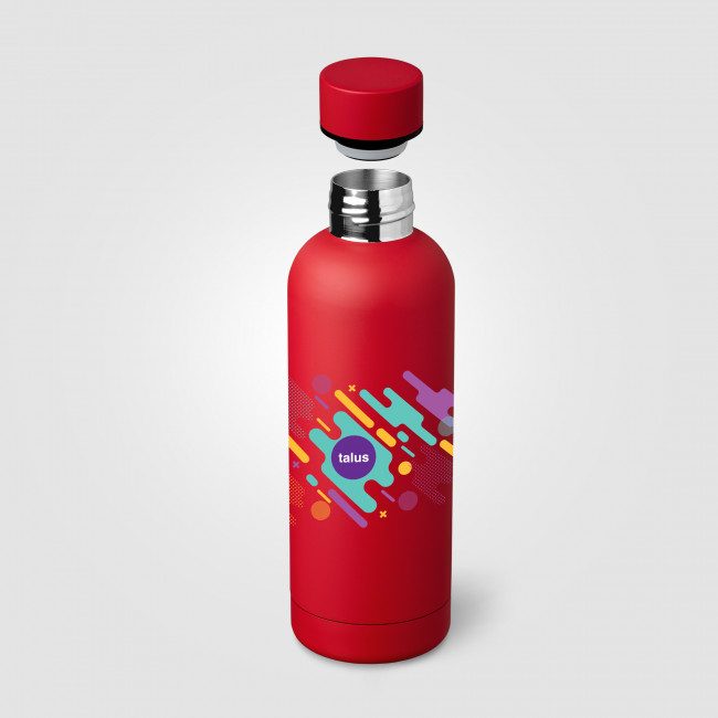 Custom Printed Astrid Recycled Stainless Steel Double Wall Bottle 530ml - Image 4