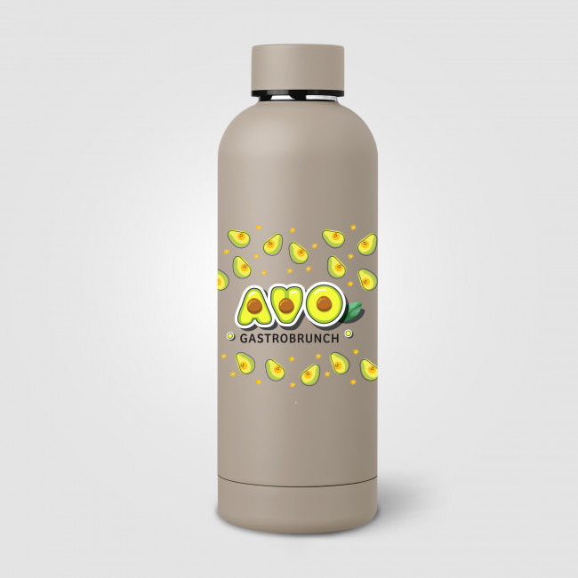 Custom Printed Astrid Recycled Stainless Steel Double Wall Bottle 530ml - Image 6