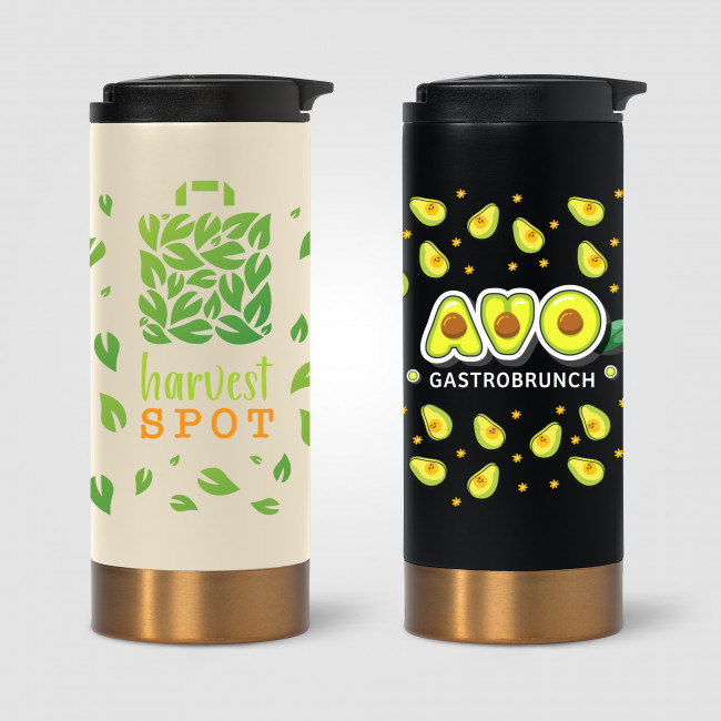 Custom Printed Astrid 385ml Double Wall Stainless Steel Tumbler - Image 1