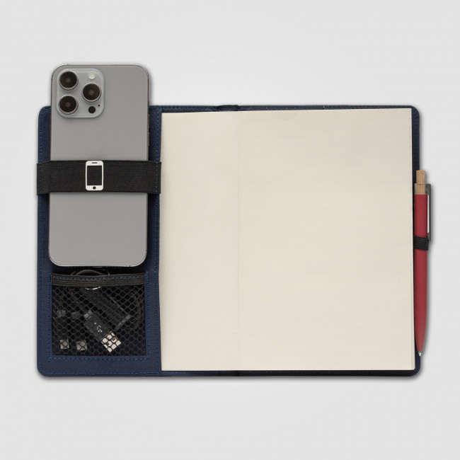 Custom Printed Coastal Threads™ Repreve® Tech Organiser Notebook A5 - Image 2