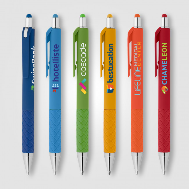 Custom Printed Islander Gel Retractable Bright Stylus Pen - Image 1