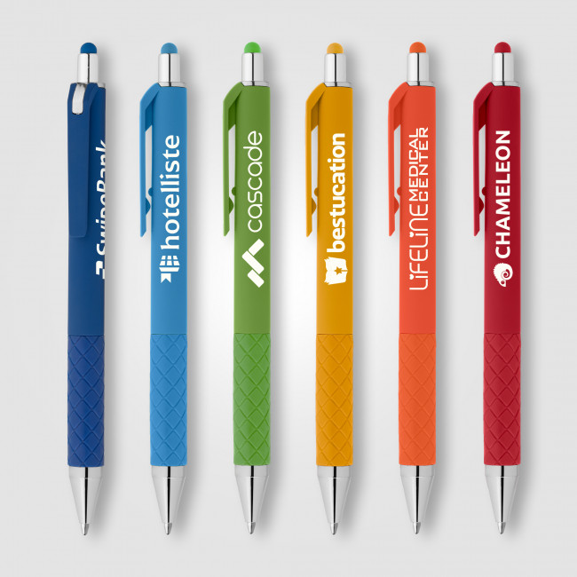 Custom Printed Islander Gel Retractable Bright Stylus Pen - Image 2