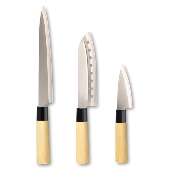 Custom Printed Japanese Style Knife Set - Image 1