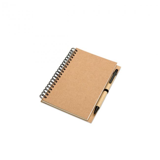 Custom Printed Recycled Paper Notebook & Ballpen - Image 2