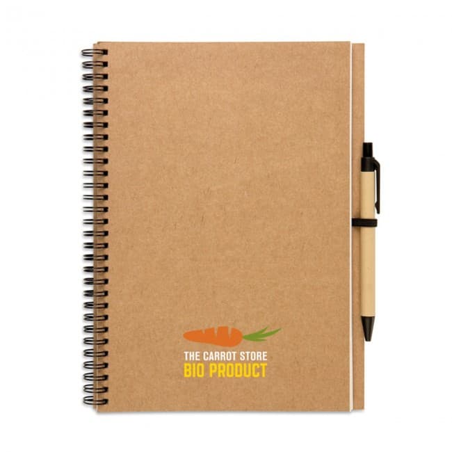 Custom Printed Recycled Notebook & Ballpen - Image 1