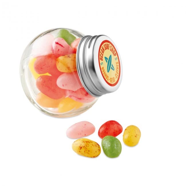 Custom Printed Glass Jar With Jelly Beans - Image 4