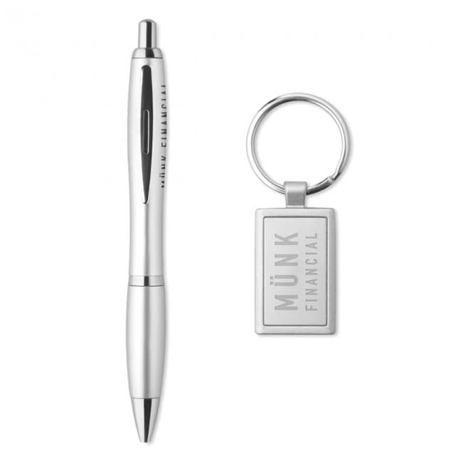 Custom Printed Ball pen and key ring set - Image 5