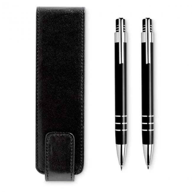 Custom Printed Ball pen and pencil in pouch - Image 2