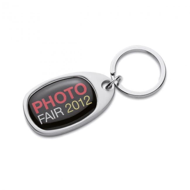 Custom Printed Metal key ring for doming - Image 1