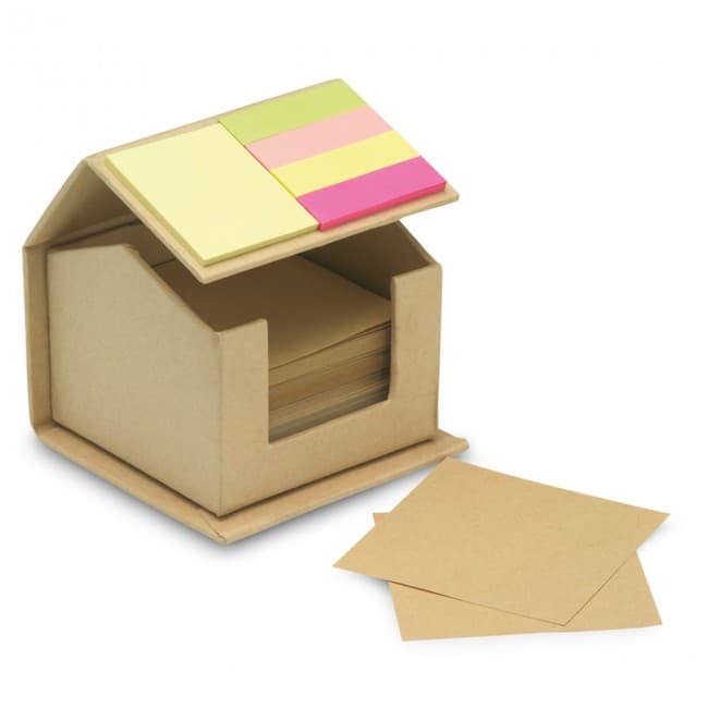 Custom Printed Recycled Memo/Sticky Notes Dispenser - Image 1