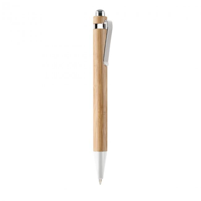 Custom Printed Bamboo Automatic Ballpen - Image 6