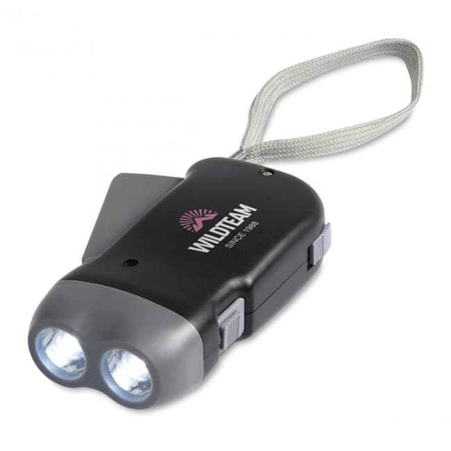 Custom Printed 2 LED Dynamo Torch - Image 3