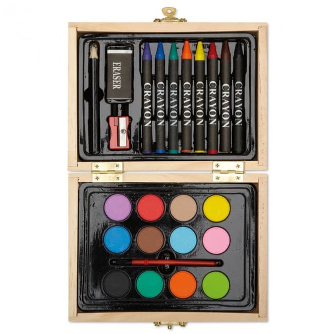 Custom Printed Painting Set In Wooden Box - Image 5