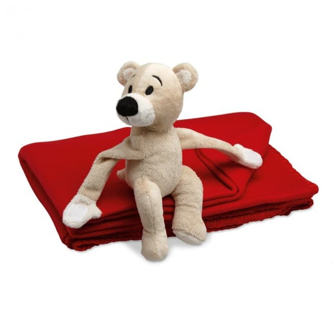 Custom Printed Fleece Blanket With Bear - Image 4