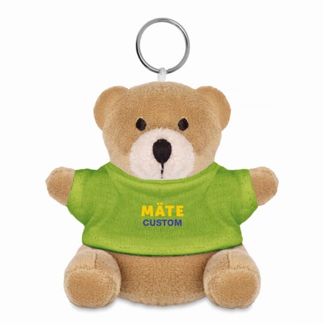 Custom Printed Teddy Bear Keyring - Image 1