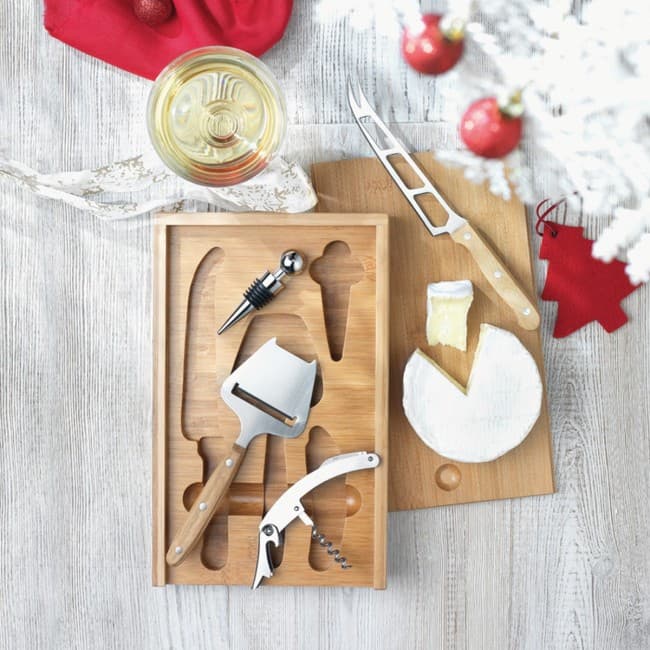 Custom Printed Cheese & Wine Set - Image 2