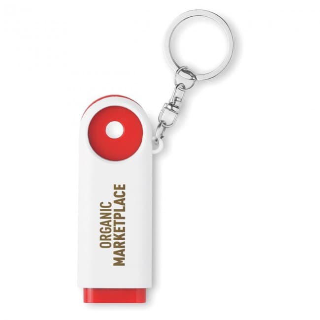 Custom Printed Key ring torch with token - Image 2