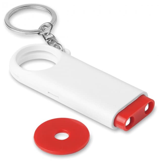 Custom Printed Key ring torch with token - Image 1