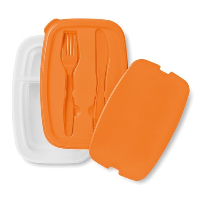 Custom Printed Lunch box with cutlery set - Image 3