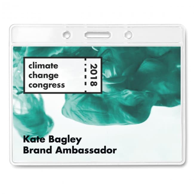 Custom Printed Transparent Badge 10x8cm - Image 3