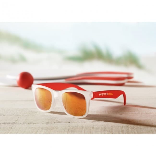 Custom Printed Sunglasses With Mirrored Lens - Image 4