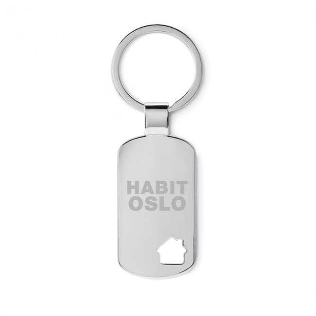 Custom Printed Keyring With House Detail - Image 2