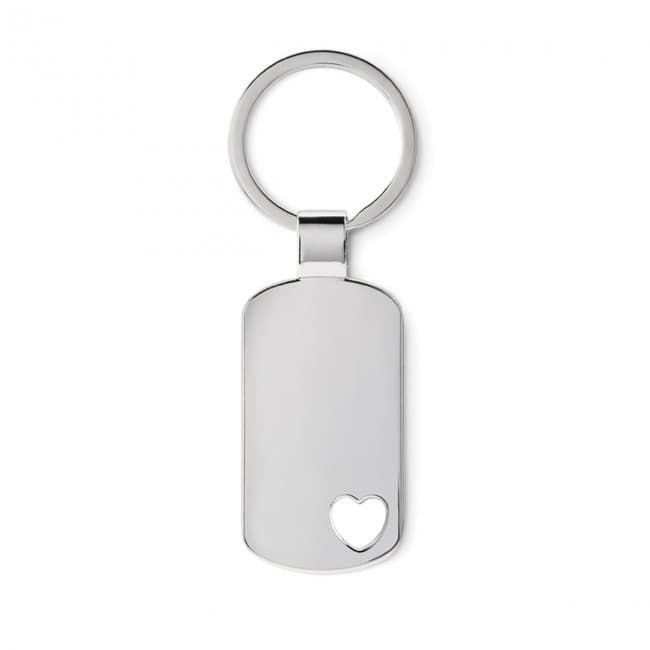 Custom Printed Keyring With Heart Detail - Image 2