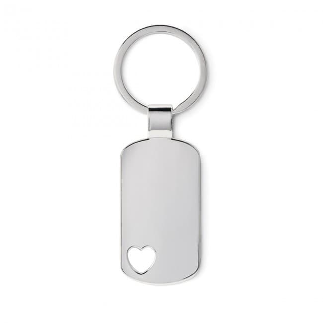 Custom Printed Keyring With Heart Detail - Image 1