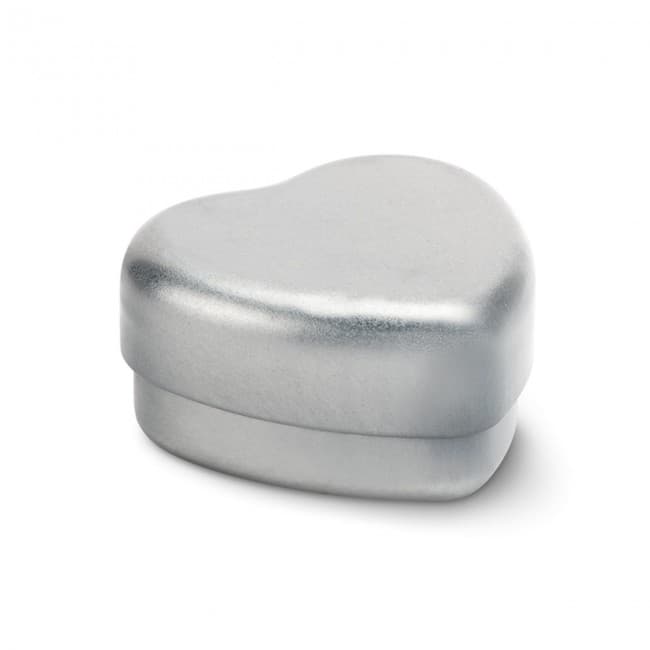 Custom Printed Lip Balm in heart shape tin - Image 4