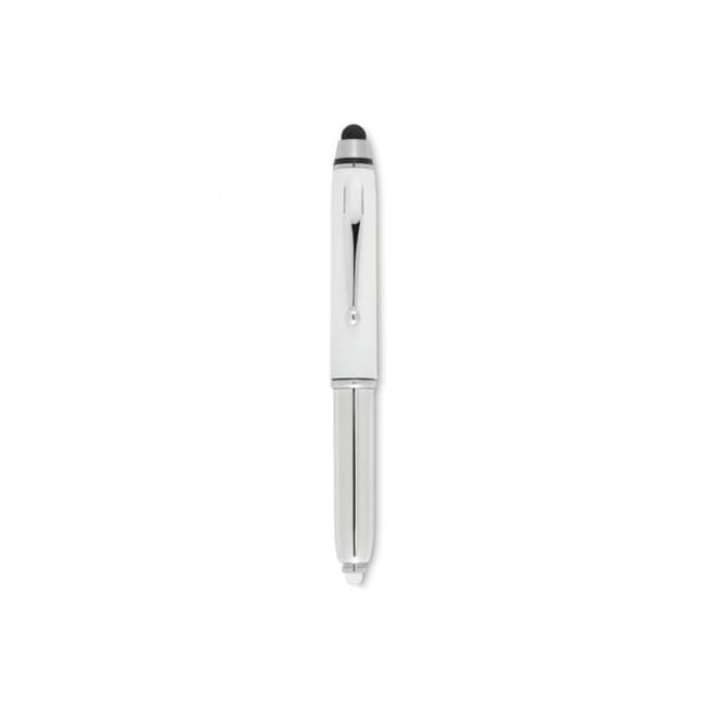 Custom Printed Stylus pen with torch - Image 1