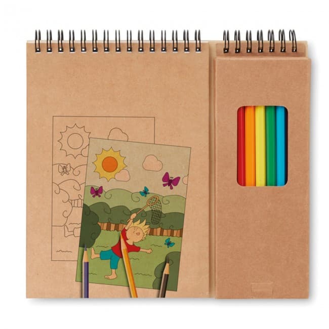 Custom Printed Colouring Set With Notepad - Image 6