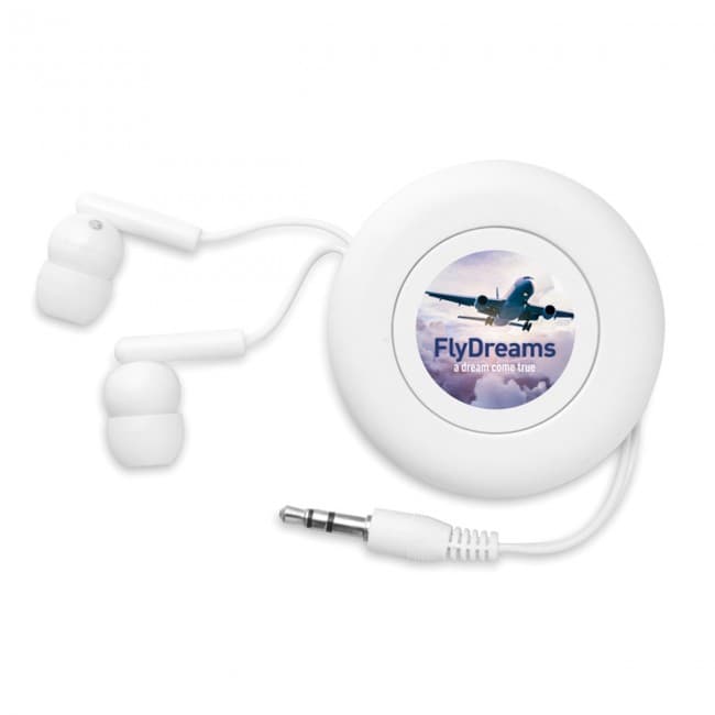 Custom Printed Retractable earphones - Image 1