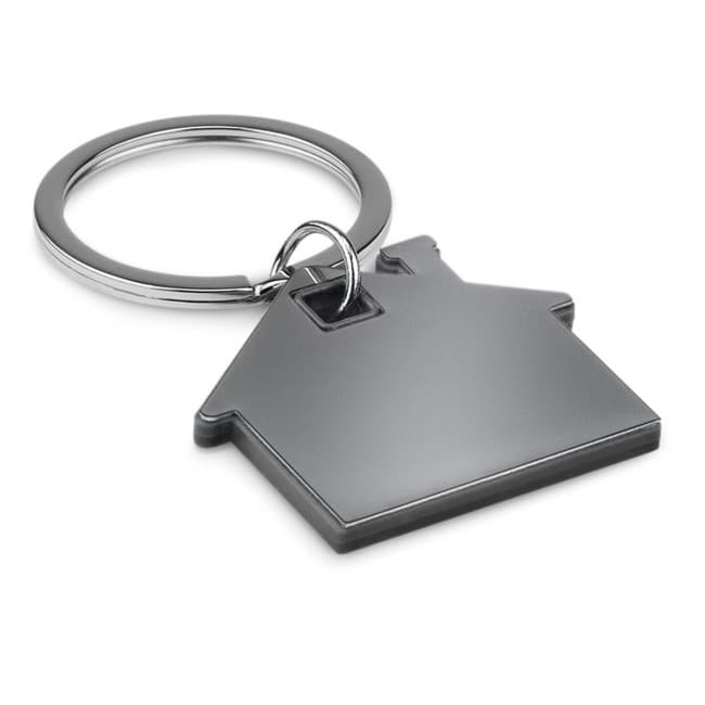 Branded House Shape Plastic Keyring - Image 12