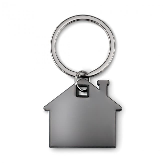 Branded House Shape Plastic Keyring - Image 11