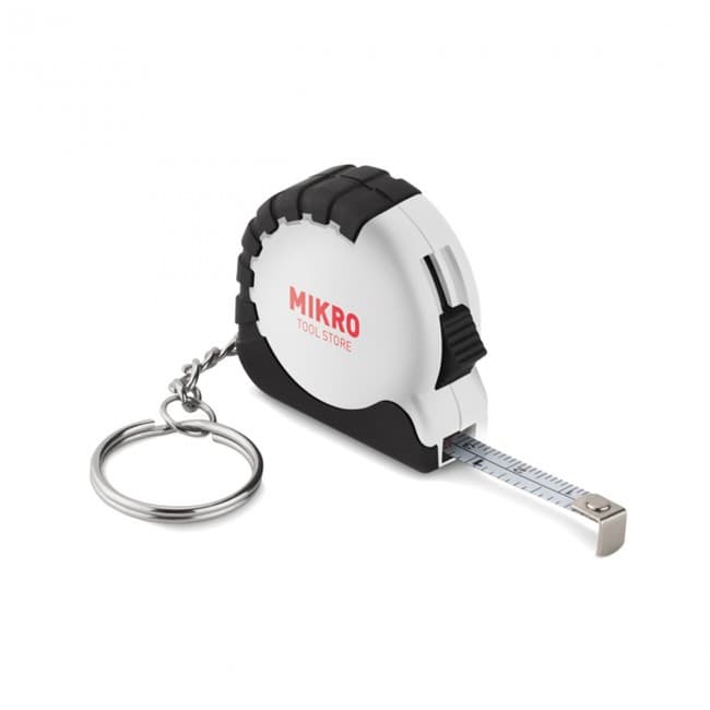 Custom Printed Small measuring tape key ring - Image 1