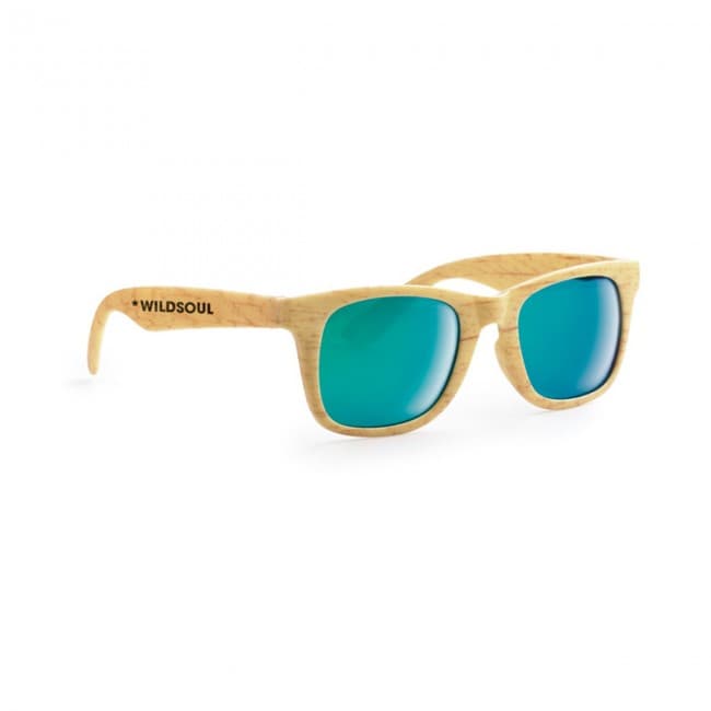 Custom Printed Wooden Look Sunglasses - Image 1