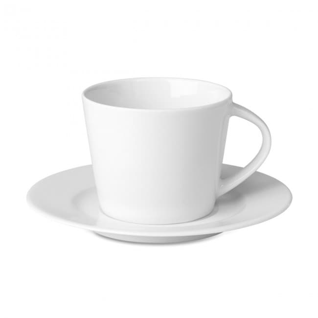 Custom Printed Cappuccino Cup & Saucer - Image 1